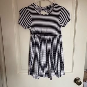 NWOT picapino navy and white striped dress